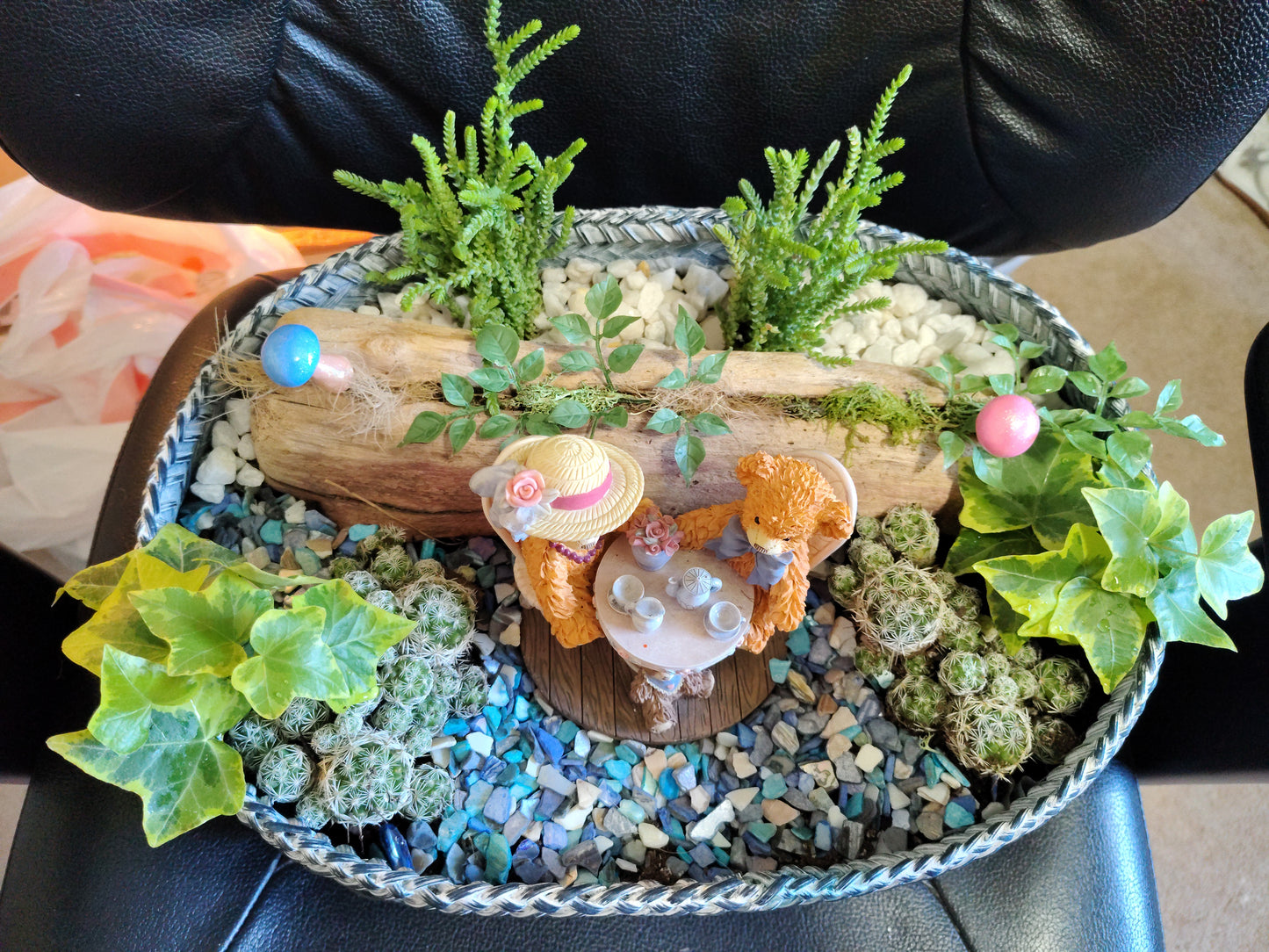 Beary Teatime Miniature Garden