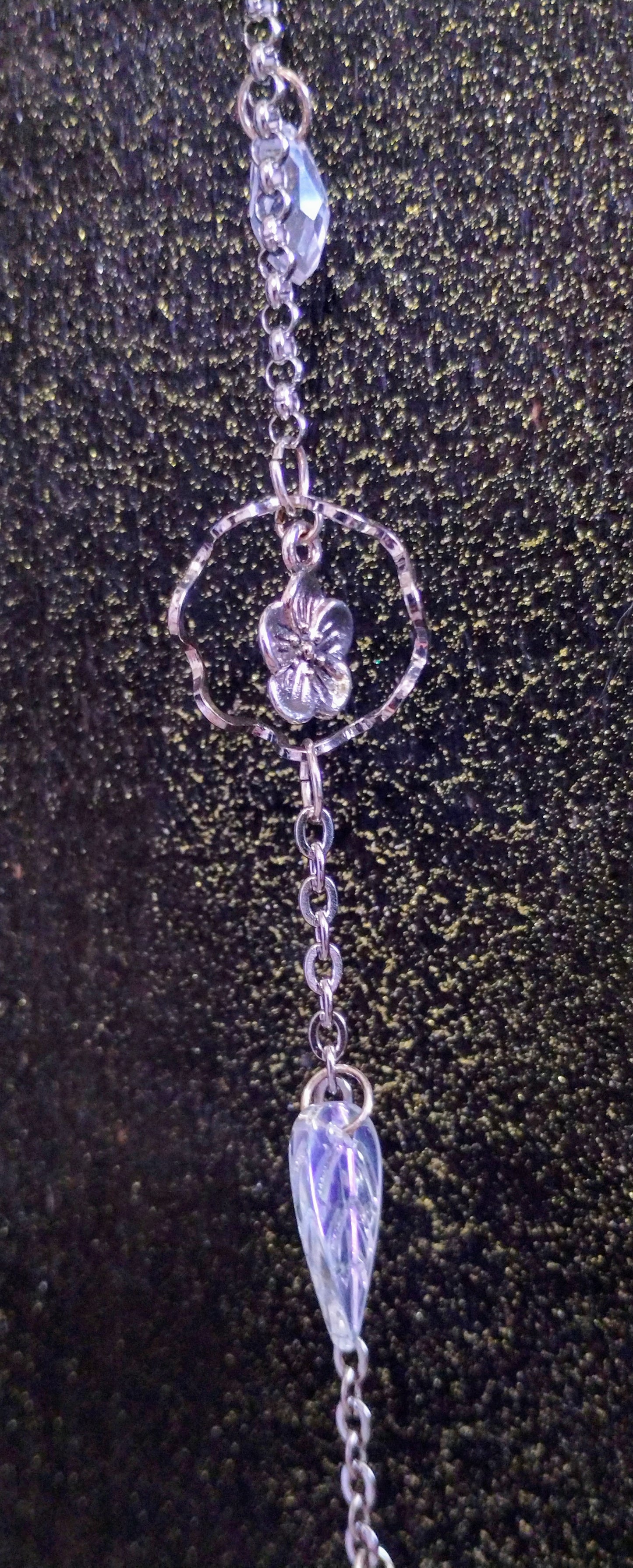 Bee & Honey Drop Straight Chain Suncatcher Long