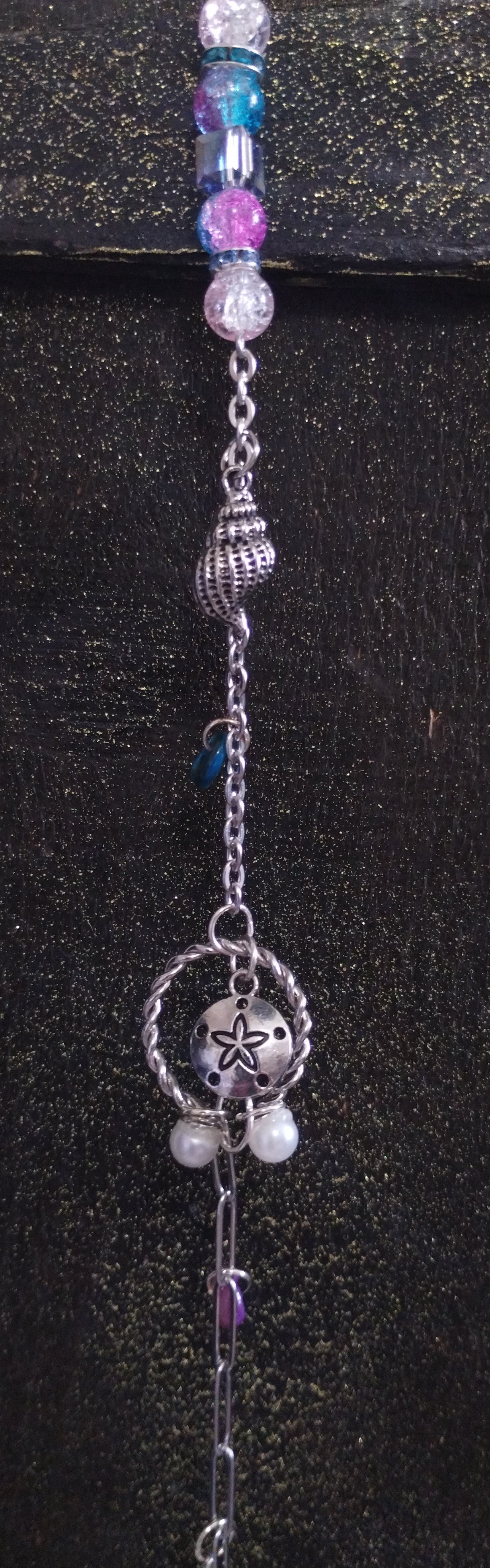 Mermaid & Sea Straight Chain Bottle Suncatcher