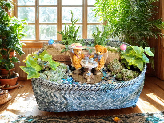 Beary Teatime Miniature Garden